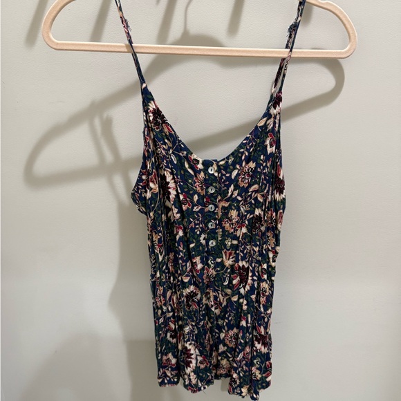 Allison Joy Tops - Allison Joy Navy and Pink Floral Camisole